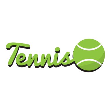 Bir tenis topu ile metin