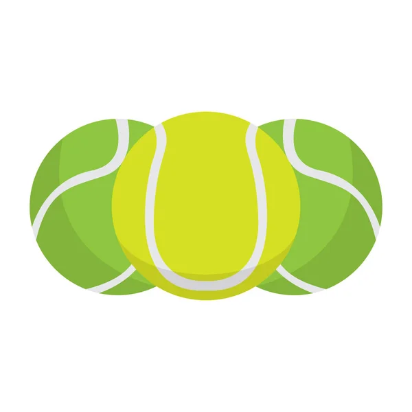 Ensemble de balles de tennis — Image vectorielle