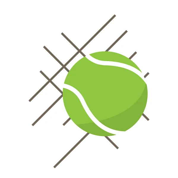 Изолированный теннисный мяч — стоковый вектор
