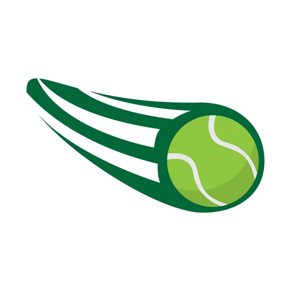 Isolerade Tennisboll Med Effekt Vektor Illustration Design — Stock vektor