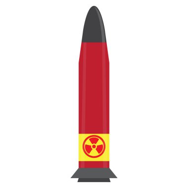 İzole nükleer füze kutsal kişilerin resmi