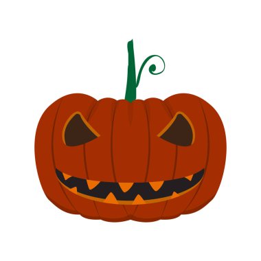 Mutlu Cadılar Bayramı Balkabağı izole