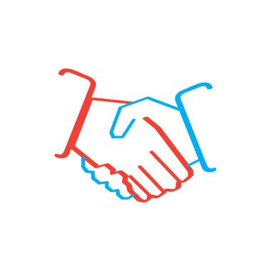 İzole iş ekip çalışması logosu