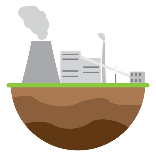 Central nuclear. Imagem conceitual de energia —  Vetores de Stock