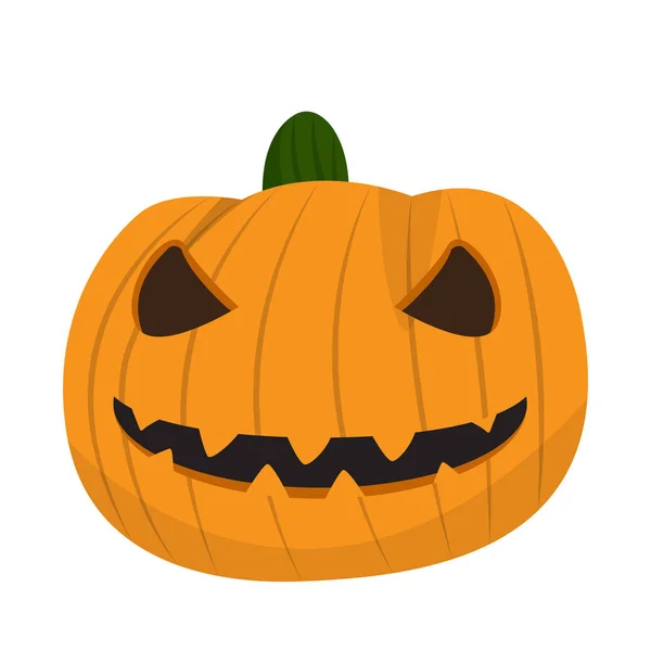 Calabaza de halloween feliz aislada — Vector de stock