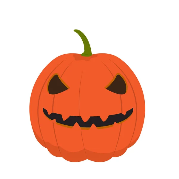 Calabaza de halloween feliz aislada — Archivo Imágenes Vectoriales