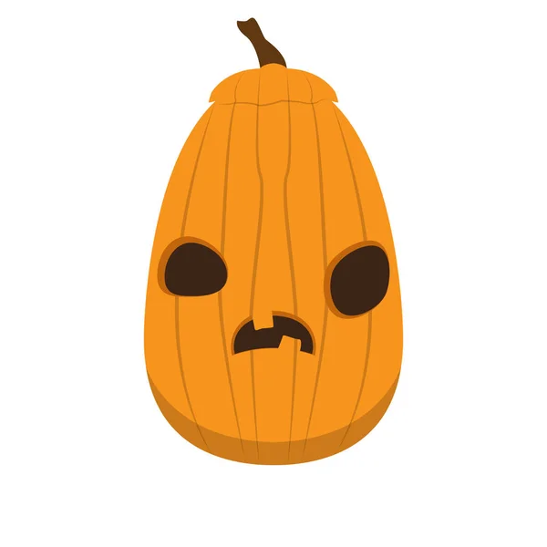 Calabaza de halloween confusa aislada — Archivo Imágenes Vectoriales