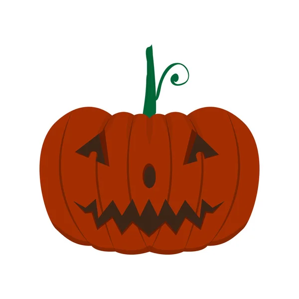 Isolated happy halloween pumpkin — Stock Vector