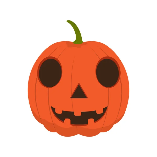 Calabaza de halloween feliz aislada — Vector de stock