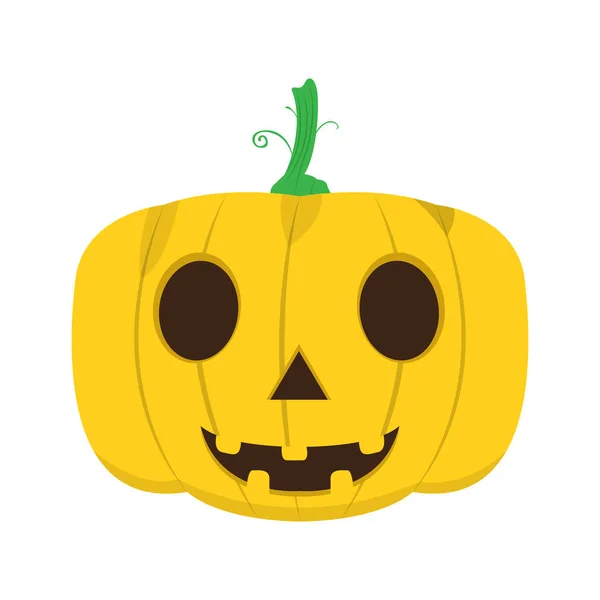 Изолированная счастливая тыква на Хэллоуин — стоковый вектор
