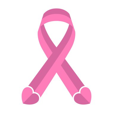 Pembe kurdele. Meme Kanseri Bilinçlendirme sembolü