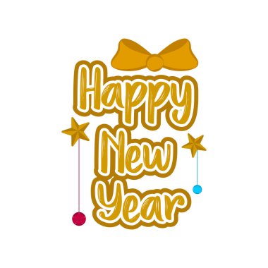 Mutlu yeni yıl süsleri ile