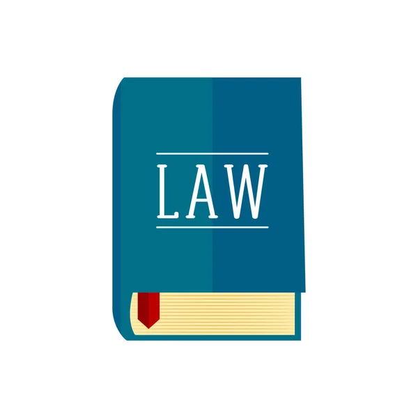 Icono de libro de leyes aisladas — Archivo Imágenes Vectoriales