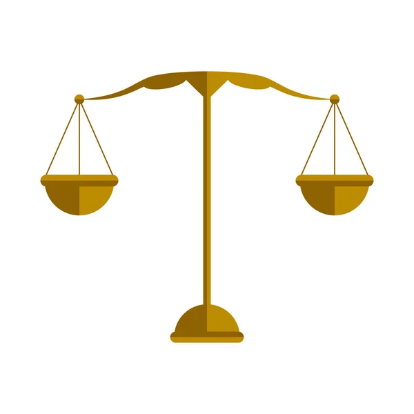 Ikone der goldenen Balance — Stockvektor