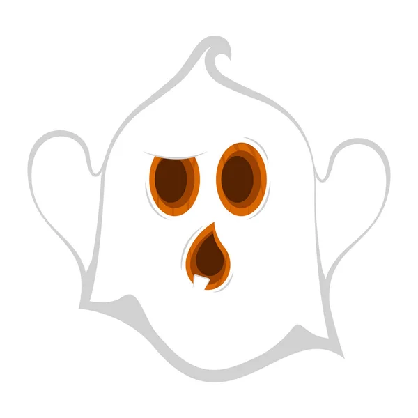 Fantasma de Halloween lindo aislado — Archivo Imágenes Vectoriales