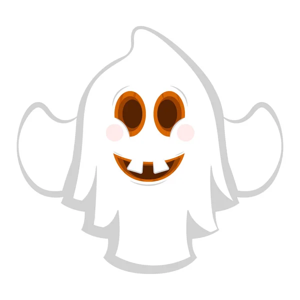 Isolé fantôme mignon halloween — Image vectorielle