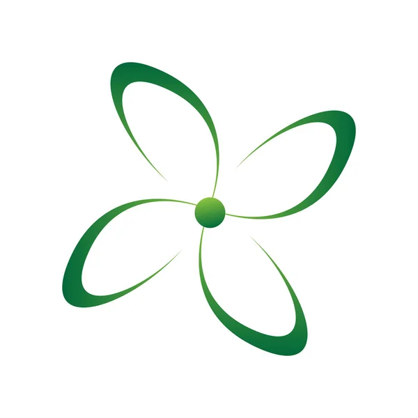 Vereinzelte Blume Symbol. abstraktes Thermenlogo — Stockvektor