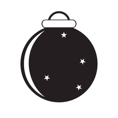 İzole edilmiş noel balosu simgesi