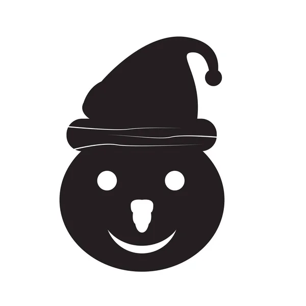 Izolované Vánoční sněhulák avatar — Stockový vektor