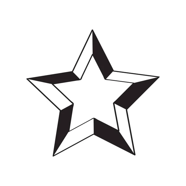 Ізольована піктограма форми зірки — стоковий вектор