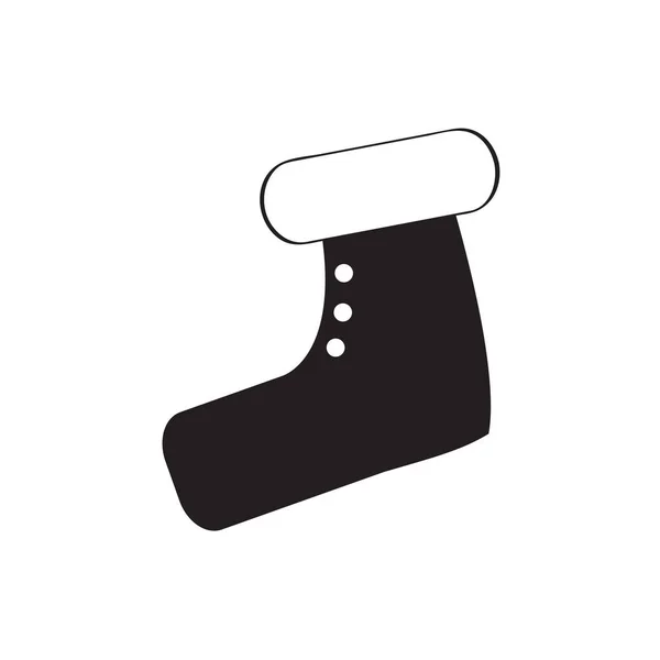 İzole yeşil çorap simgesi — Stok Vektör