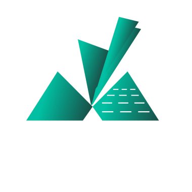 İzole Soyut logo oluşturma