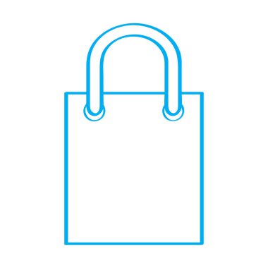 İzole alışveriş çantası anahat