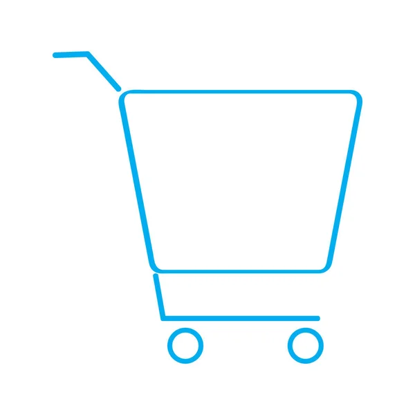 Icono de carrito de compras aislado — Vector de stock