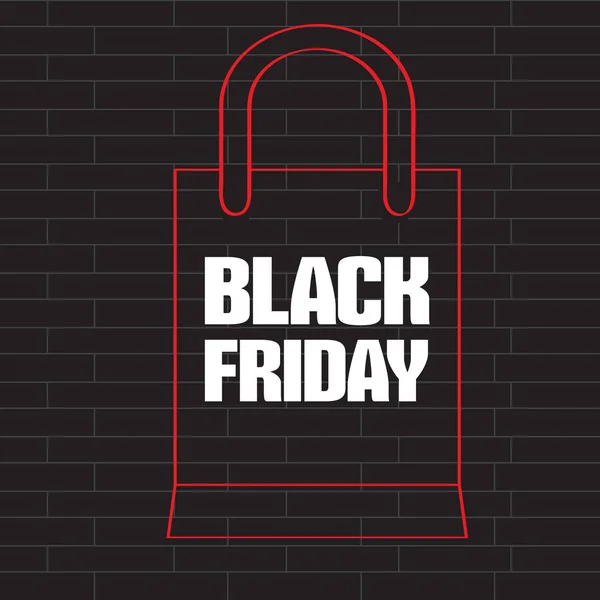 Black friday promotion image — Stock Vector