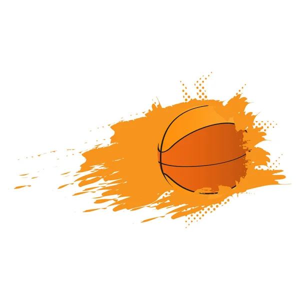 Baloncesto baloncesto ico con efecto — Vector de stock