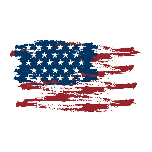 Flaga teksturowana z Stany Zjednoczone — Wektor stockowy