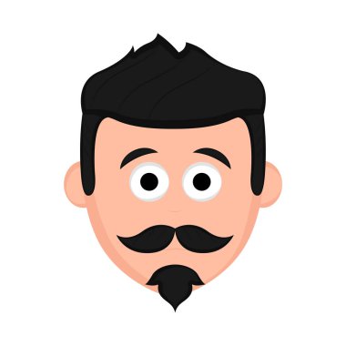 İzole hipster avatar