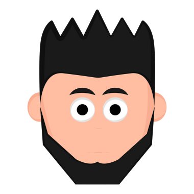 İzole hipster avatar