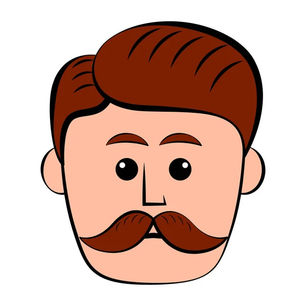 İzole hipster avatar — Stok Vektör