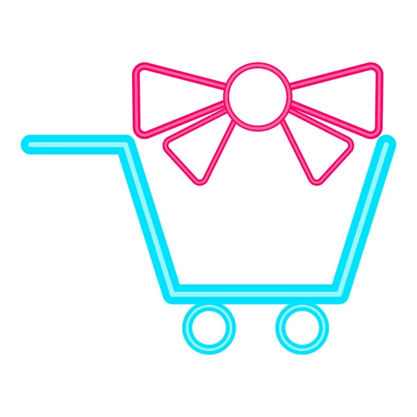 Isolated shopping cart icon — Stock Vector