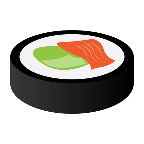 Isolerade färgade sushi — Stock vektor