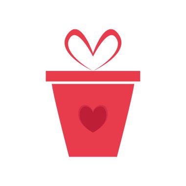 Kalp şeklinde izole hediye