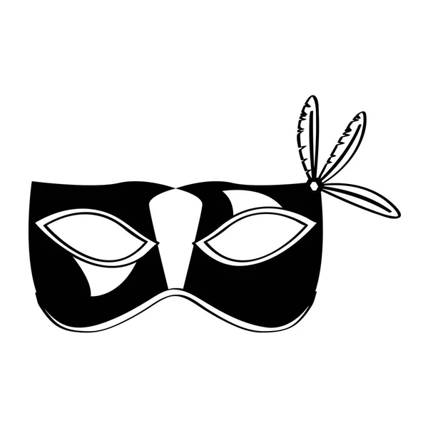 Schema di una maschera di mardi gras — Vettoriale Stock