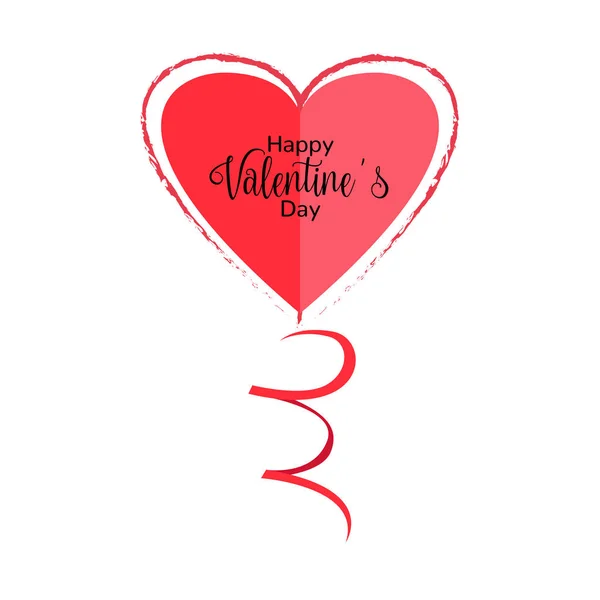 Изолированная форма сердца. День Святого Валентина — стоковый вектор