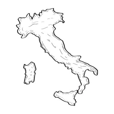 İtalya Haritası taslağını