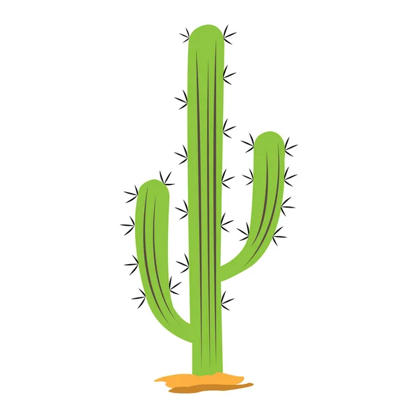 Kaktus berwarna terisolasi - Stok Vektor