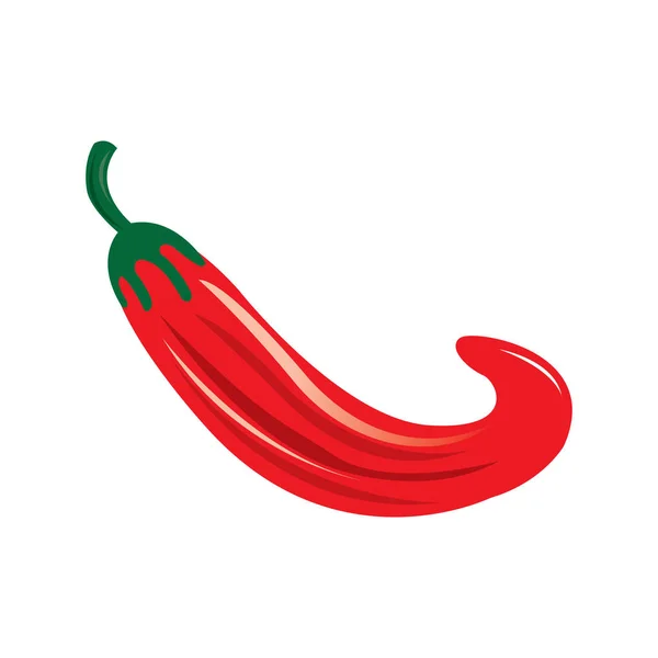 Isolated red pepper — Stockvector