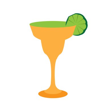 İzole kokteyl simgesi