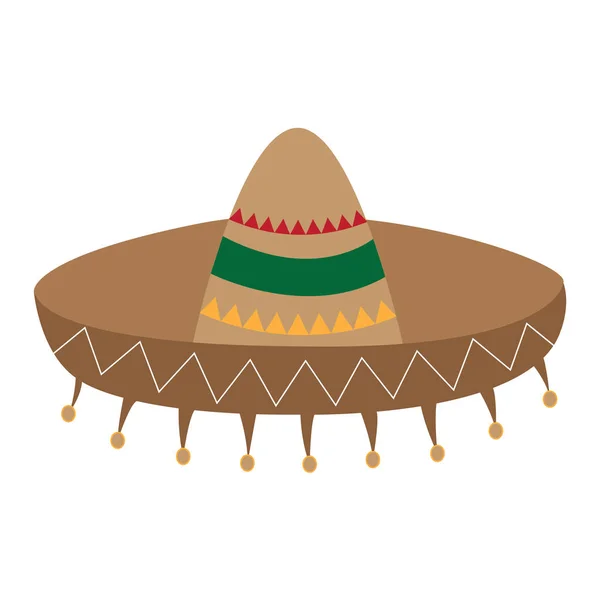 Традиційна Мексиканська капелюх — стоковий вектор