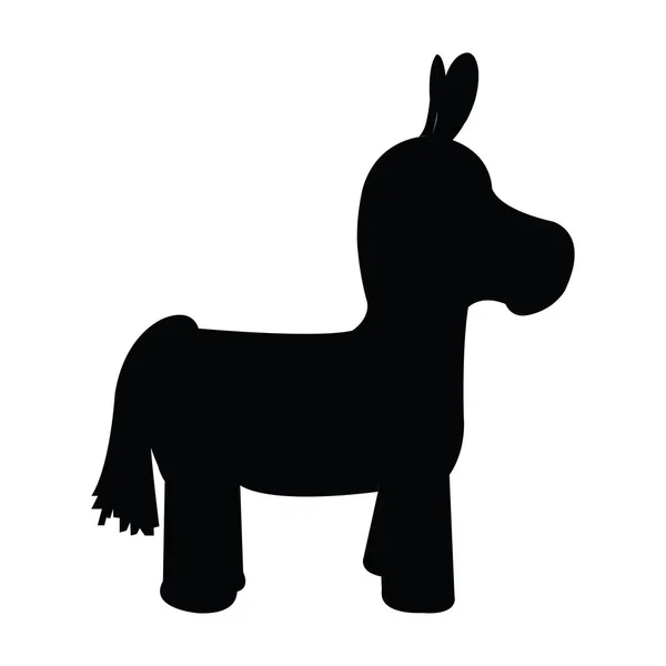 Donkey pinata icon — Stock Vector
