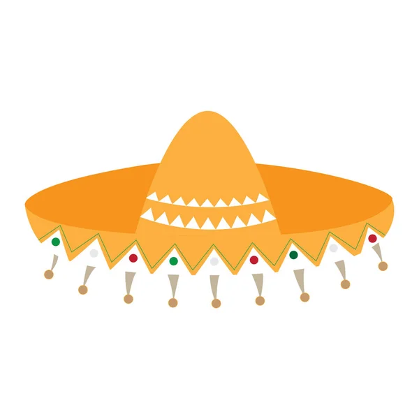 Traditional mexican hat — Stock Vector