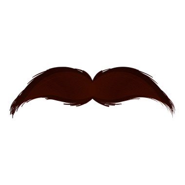 İzole bıyık simgesi