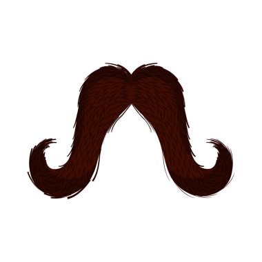 İzole bıyık simgesi
