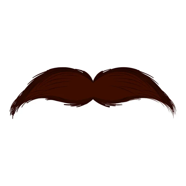 Icône moustache isolée — Image vectorielle