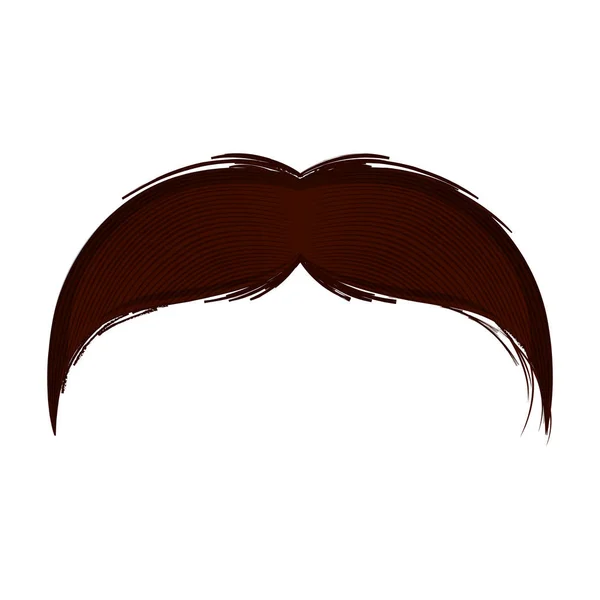 Isolated moustache icon — Stock Vector